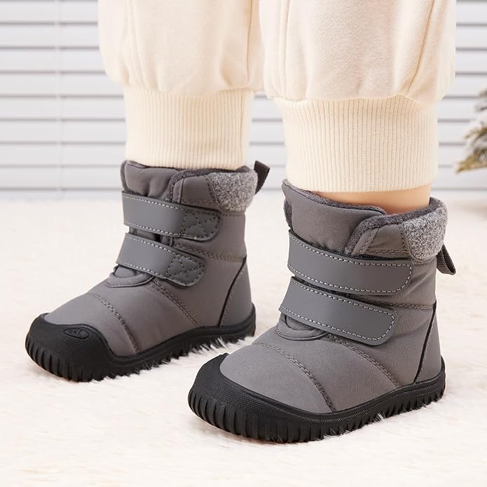 BMCiTYBM Toddler Baby Winter Snow Boots Boy Girl Faux Fur Warm Non Slip First - Image 2