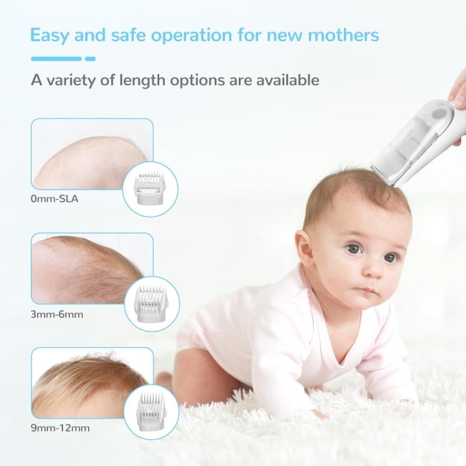 FERRISA Cordless Baby Hair Clippers, Vacuum Hair Clipper - Image 8