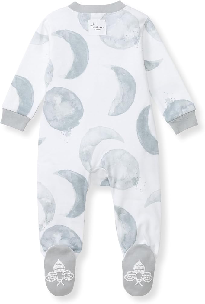 Burt’s Bees Baby Boys' One-Piece Sleep and Play 100% Organic Cotton PJs - Image 2
