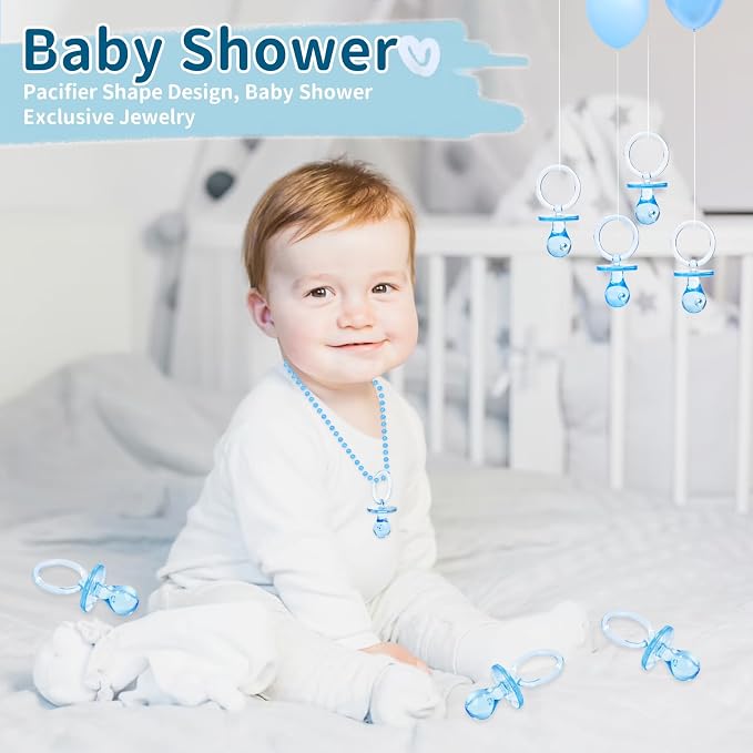 72 Pcs Baby Shower Pacifiers, 2.75’’ Plastic Pacifiers - Image 5