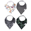 Copper Pearl 4 Pack Soft Cotton Baby Bibs by CopperPearl
