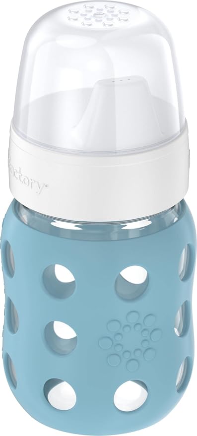 Lifefactory 8-Ounce Wide Neck Glass Baby Bottle - Image 2