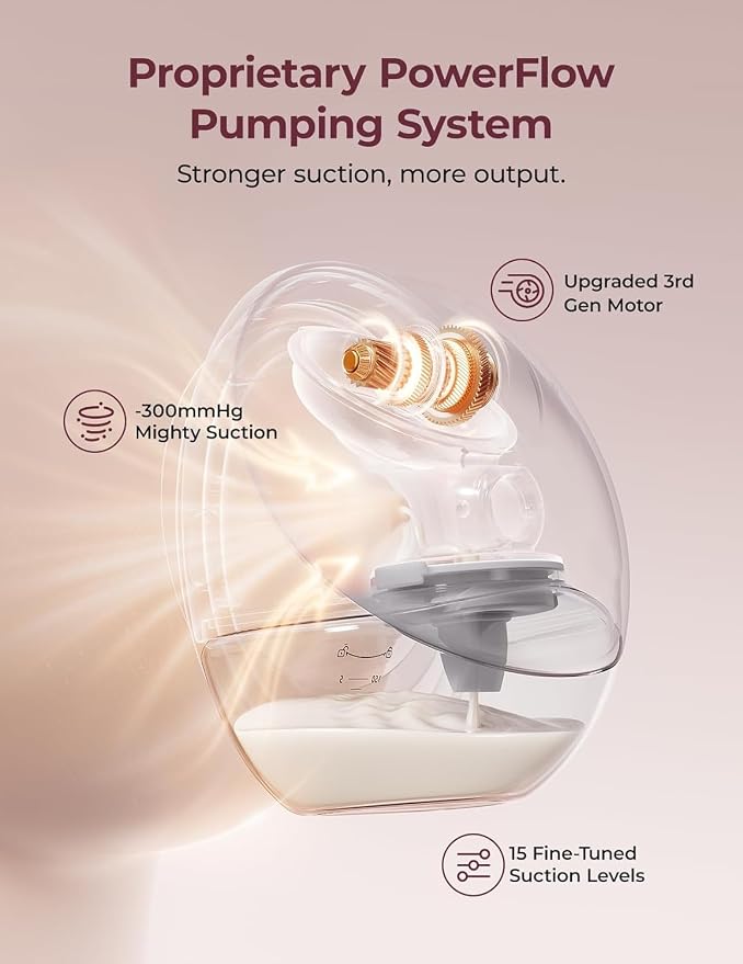 Momcozy Breast Pump Hands Free Upgraded Mobile Flow | M9, App Discreet Control - Image 2