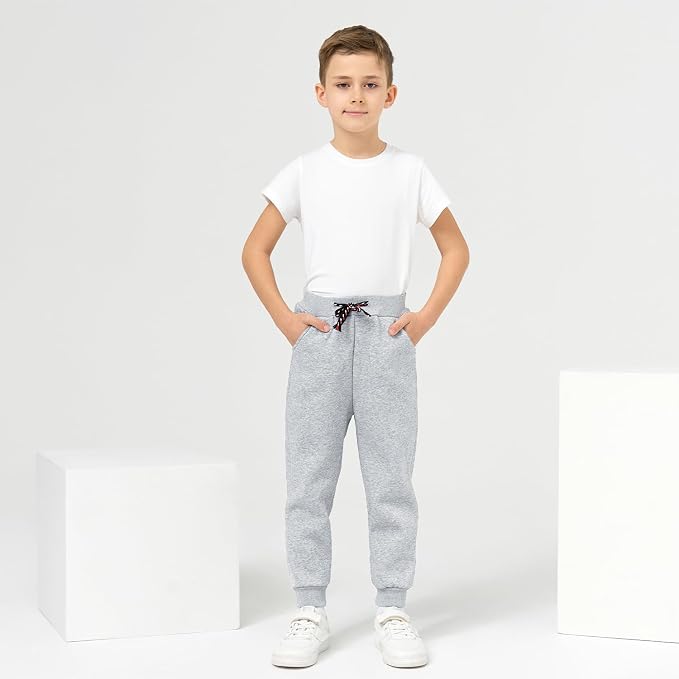 3 Pack Boy's and Girl's Fleece Pull on Jogger Sweatpant - Image 3