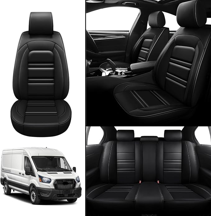 Seat Covers for Ford Transit 2014-2024 | 5-Seats Leather Seat Covers - Image 2