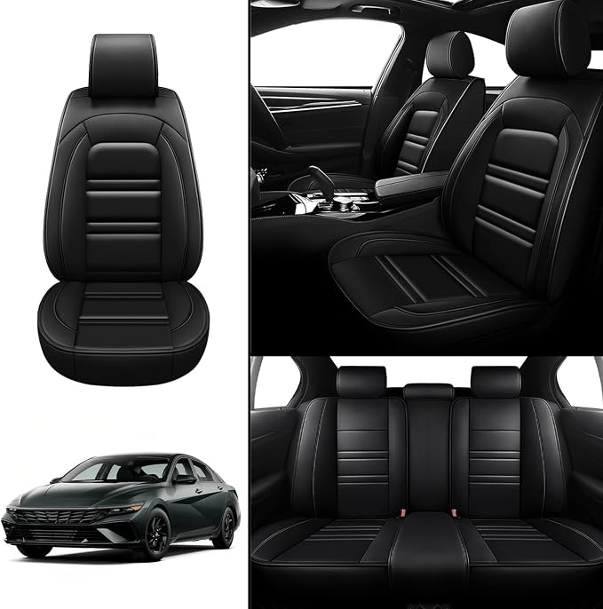 Seat Covers for Hyundai Car Elantra 2001-2025 | 5-Seats Leather Seat Covers - Image 2