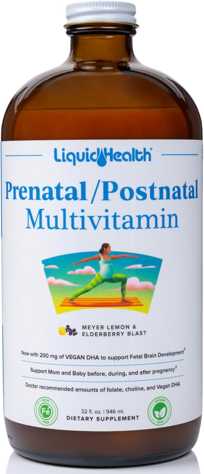 LIQUIDHEALTH Prenatal/Postnatal Multiple Liquid Women's Multivitamin by LiquidHealth