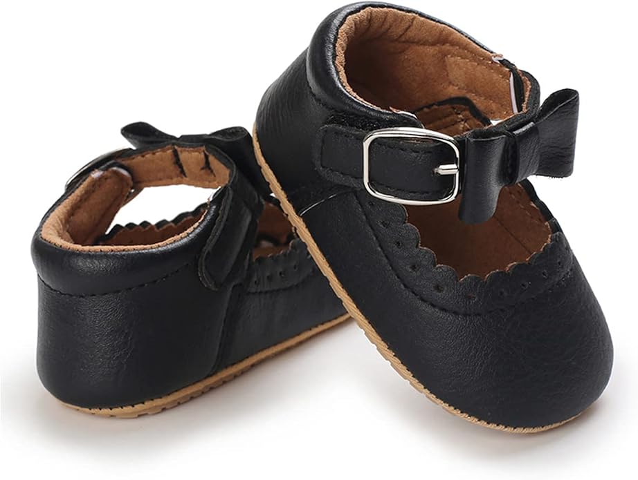 COSANKIM Baby Girls Mary Jane Flats Shoes Anti-Slip Rubber Sole Infant Toddler - Image 3