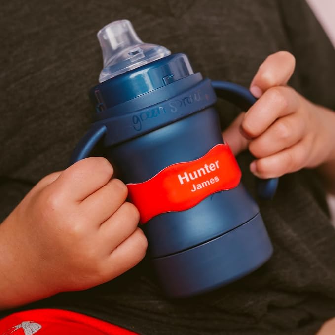 InchBug Orbit Labels Baby Bottle and Water Bottle Silicone Name Bands – - Image 7