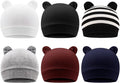 DRESHOW BQUBO 6 Pack Baby Hats for Boys Girls Unisex Baby Hat Soft Knit Cap by DRESHOW