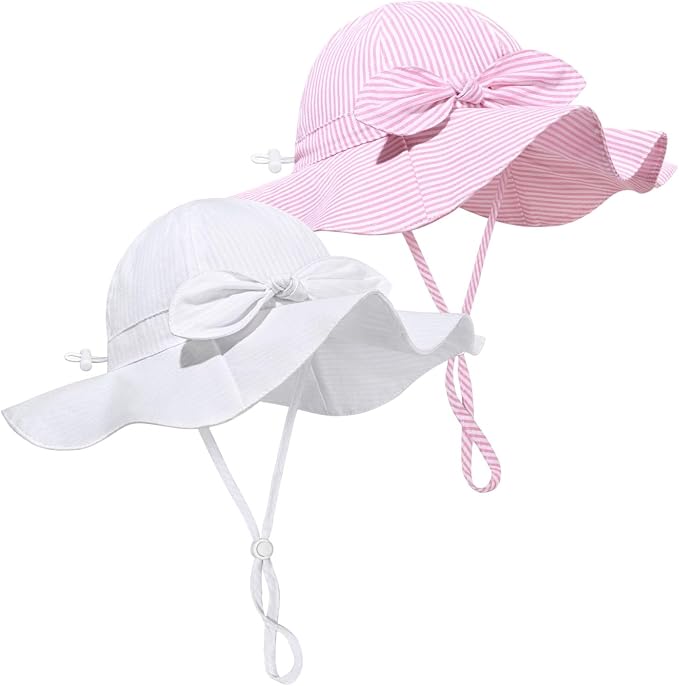 Baby Girl Sun Hat Summer Foldable Beach Hats by Weradau