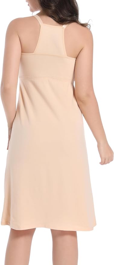 SUIEK 3-Pack Maternity Nursing Nightgown Cotton Breastfeeding Dress Pregnancy - Image 5