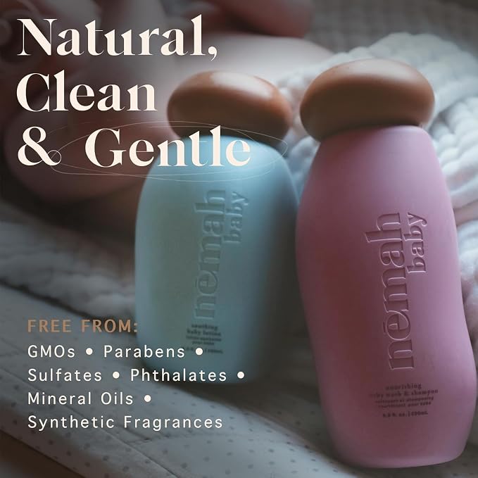 Nemah - Soothing 2-in-1 Baby Shampoo & Wash and Calming Body Lotion, a - Image 8