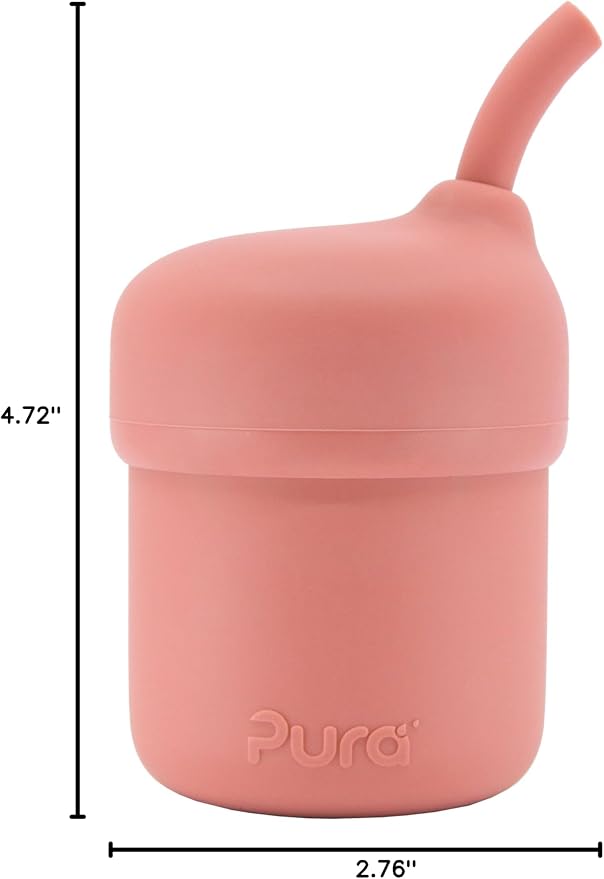 Pura my-my Silicone Straw Cup| Spill Proof, Food Grade Silicone, Plastic-Free | - Image 8