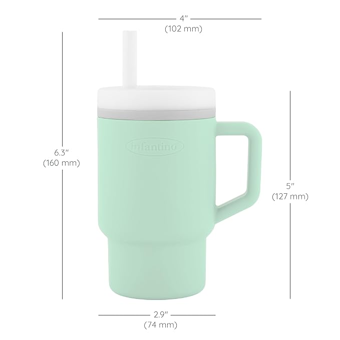 Infantino My 1st Tumbler, Silicone Sippy Cup - Image 6