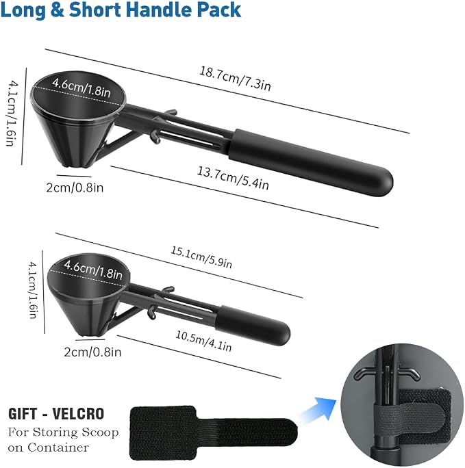 Scoop with Funnel for Water Bottles 2 Pack Small Funnel Scooper for Filling - Image 7