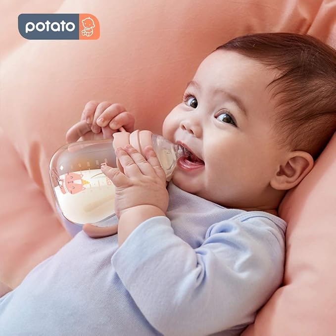 POTATO Glass Baby Bottles, Anti-Colic Breastfeeding Bottles - Image 5