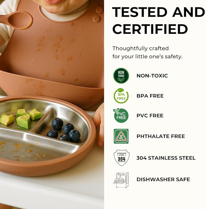 Stainless Steel Toddler Plate - Image 4