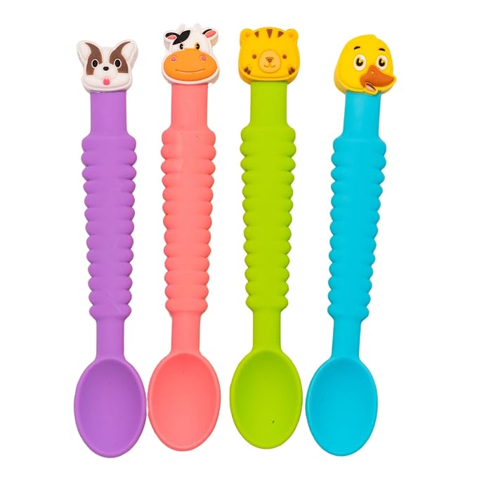 3-in-1 Silicone Baby Spoon Self Feeding 6+ Months - Image 8