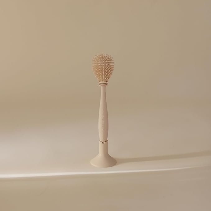 mushie Baby Bottle Brush | Soft Silicone - Image 3
