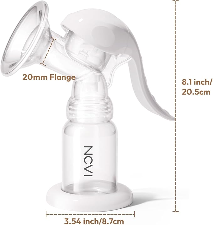 NCVI Manual Breast Pump for Breastfeeding Small Nipple, 20mm Silicone Soft - Image 6