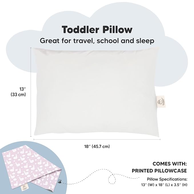 Toddler Pillow with Pillowcase - Image 3