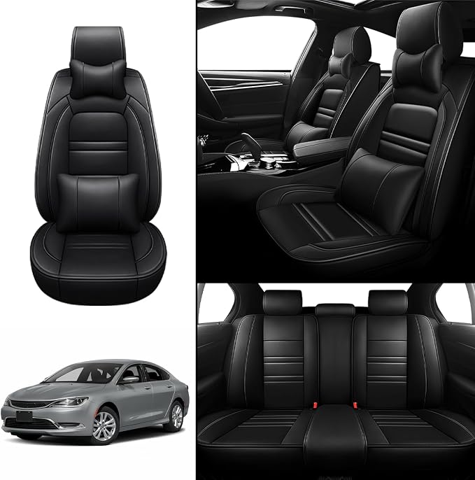 Car Seat Covers for Chrysler Car 200 2011-2017 | 5-Seats Seat Covers, - Image 2