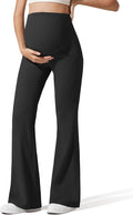 G4Free Ribbed Maternity Flare Yoga Pants by G4Free
