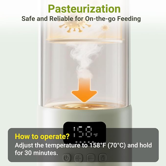 Portable Milk Warmer, 17oz Large Capacity Bottle Warmer - Image 8