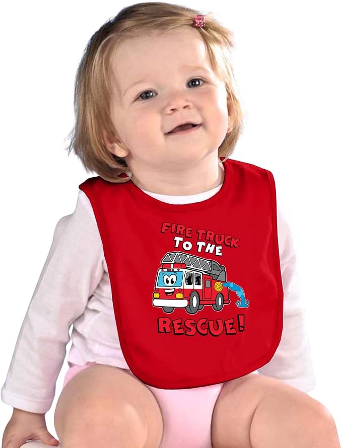 Wild Bobby Fire Truck to the Rescue Funny Cute Humor Infant Premium Jersey Baby - Image 3