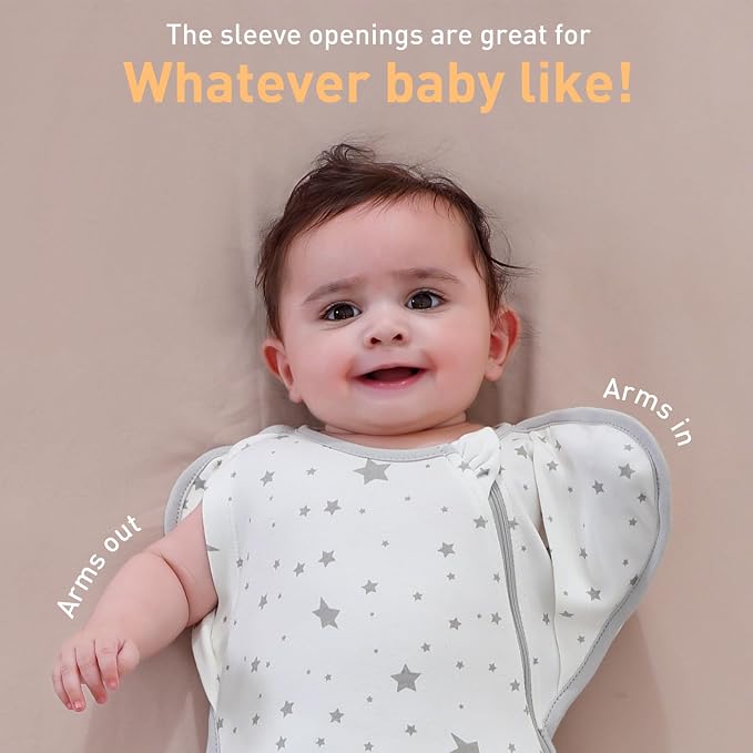 Baby Sleep Sack Swaddles for Newborn 0-3 Months, Arms Up Swaddle Blanket 2 - Image 3