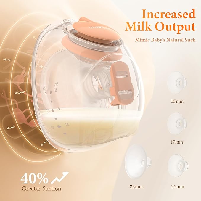 Wearable Hands Free Breast Pump D6, Portable Breastfeeding Pumps - Image 5