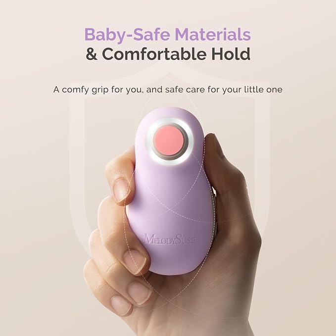 MelodySusie Baby Nail Trimmer Electric, Magnetic Rechargeable Baby Nail File - Image 7