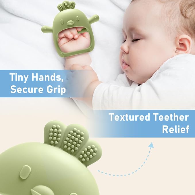 2 Pack Baby Teething Toys 0-6 6-12 Months, Soothing Chew Baby Toys - Image 6