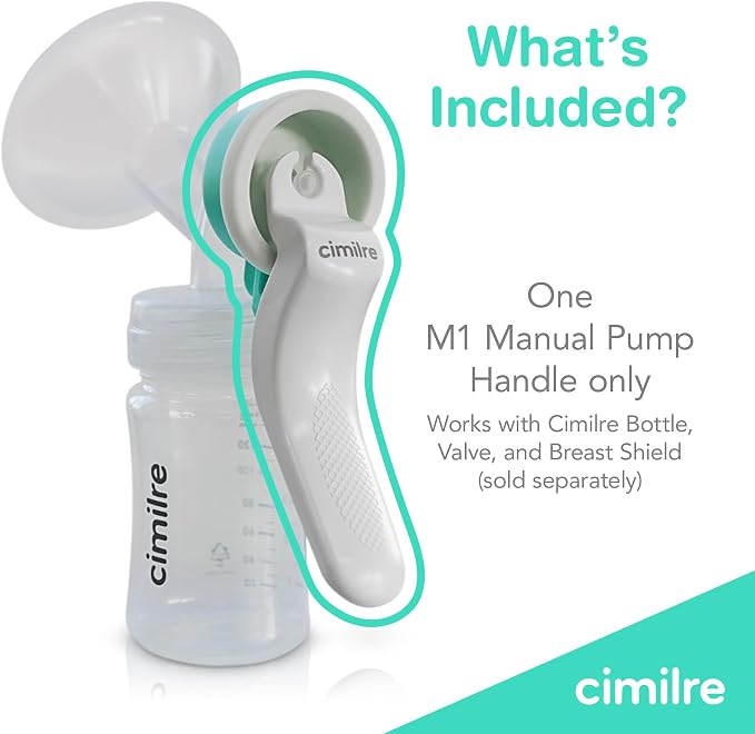 Cimilre M1 Manual Breast Pump Handle, Converts Any Cimilre Collection Kit into - Image 2