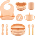 Silicone Baby Feeding Set 11 Pcs, Baby Led Weaning Supplies, Baby Feeding by Unknown