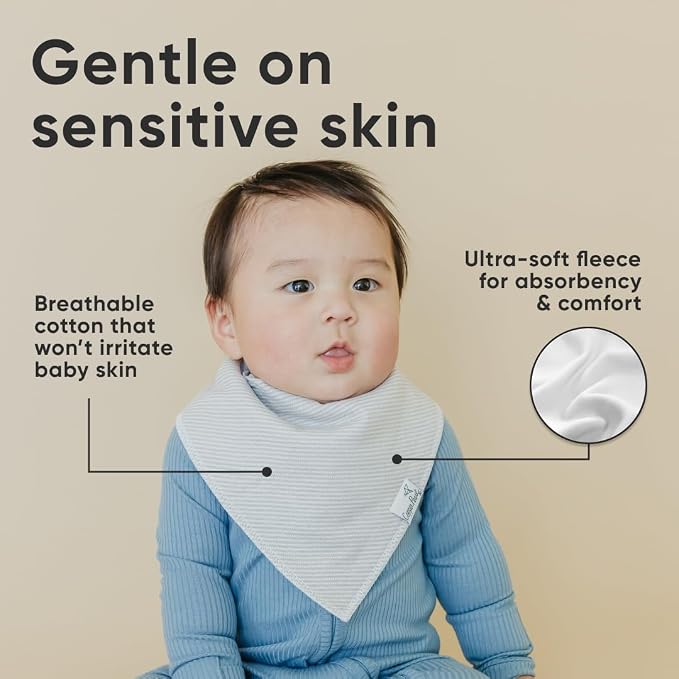 Copper Pearl 4 Pack Soft Cotton Baby Bibs - Image 4