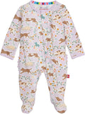 Magnetic Me Girls Modal Magnetic Baby Footie Pajamas | Silky Soft Modal Fabric by magneticme