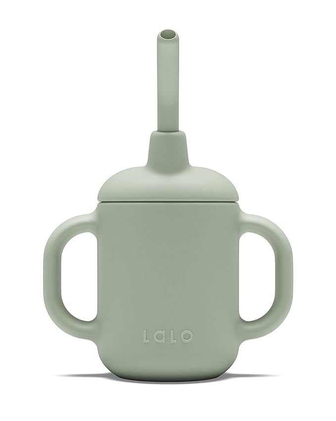 Lalo Little Cup, Non-Toxic Silicone Straw Cup by Lalo
