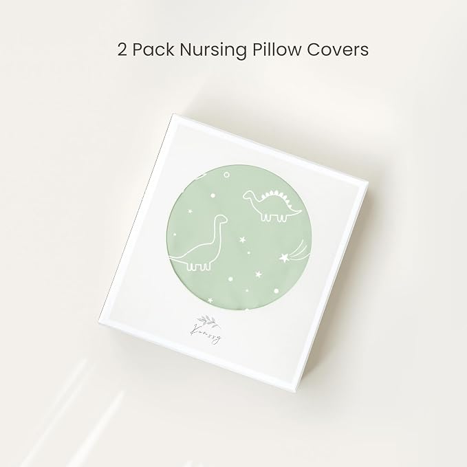 Konssy 2 Pack Nursing Pillow Covers, Stretchy and Soft Nursing Cover - Image 7