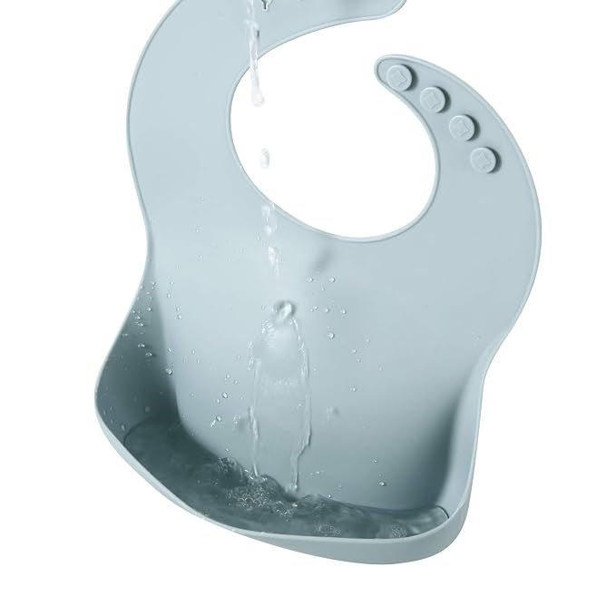 PandaEar Set of 3 Silicone Baby Bibs Waterproof, 10-72 Months - Image 7