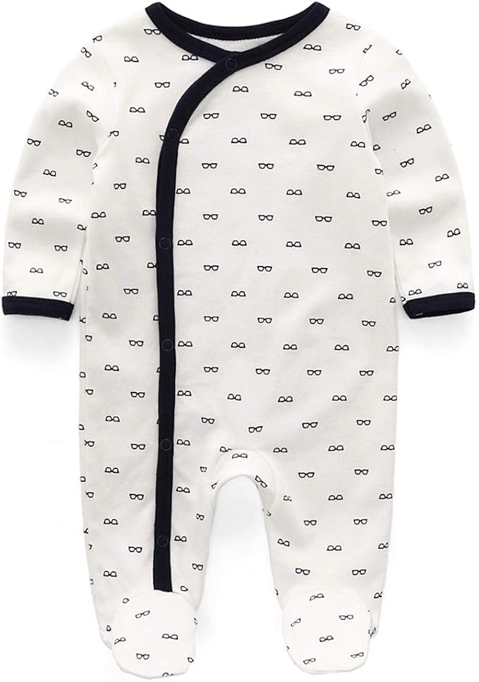 Kiddiezoom Baby and Toddler Boys'Snug Fit Footed One-Piece Romper Jumpsuit - Image 2
