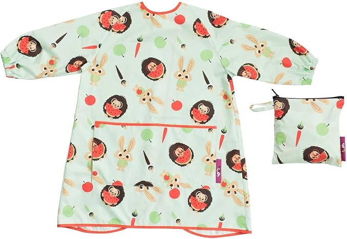 Tidy Tot - Long Baby Bib - Mess Proof Long Sleeve Feeding Smock - Waterproof Bib by TidyTot