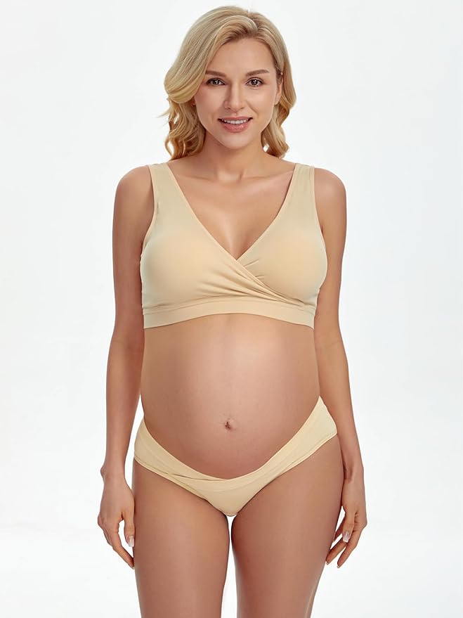 Angelhood 6 Pack Womens Cotton Maternity Underwear, Healthy Maternity Pregnancy - Image 2