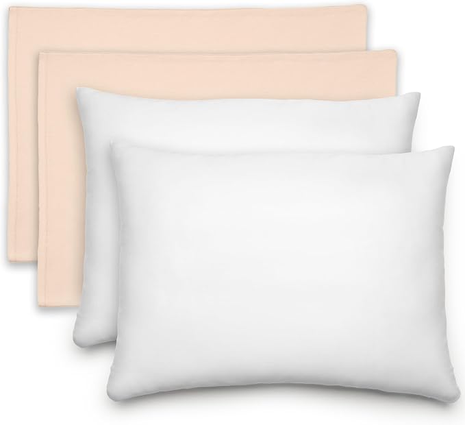 Comfy Cubs Toddler Pillow with Cotton Pillowcase, 13 x 18 in, 2 Pack by ComfyCubs