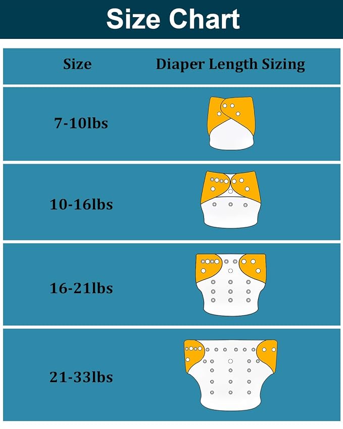 babygoal Cloth Diaper Covers 6 Pack - Image 6