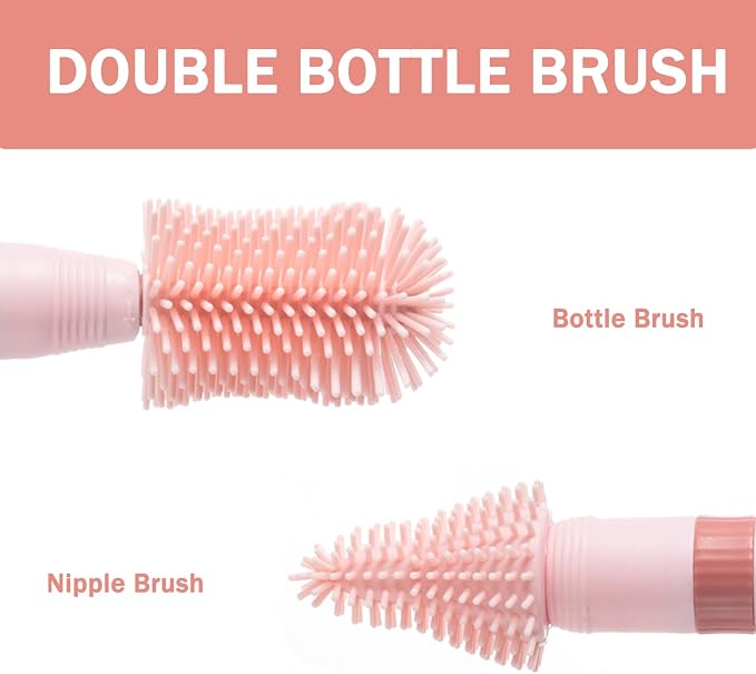 Travel Bottle Brush, 6-in-1 Portable Travel Bottle Cleaner Kit - Image 4