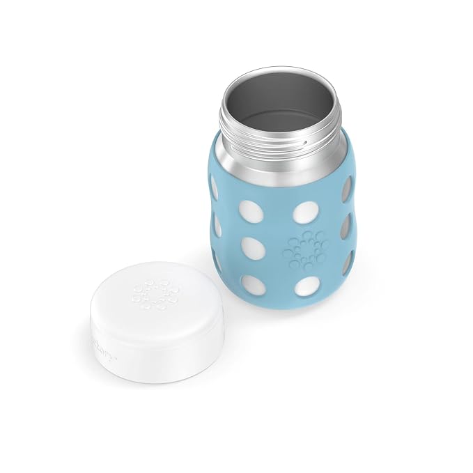 Lifefactory 8-Ounce Stainless-Steel Vacuum-Insulated Wide-Neck Baby Bottle - Image 3