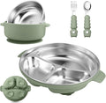 Stainless Steel Baby Plate and Bowl by Wesketch