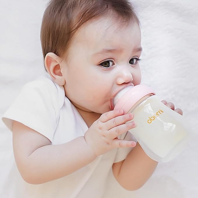 Glass Baby Bottles, Anti Colic Breastfeeding Bottle - Image 2